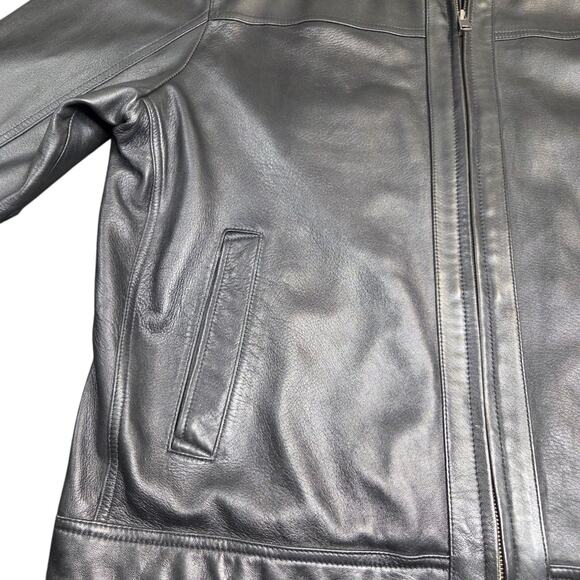 Roundtree & Yorke Burnished Lambskin Leather Jacket Coat‎ Size XL Excellent - Picture 9 of 16